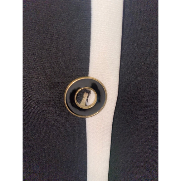 Women's Kasper Black & White Blazer Jacket 16W - Picture 5 of 8